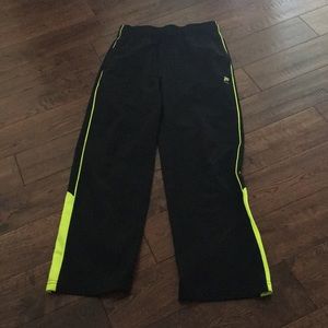 Neon green and black shorts!